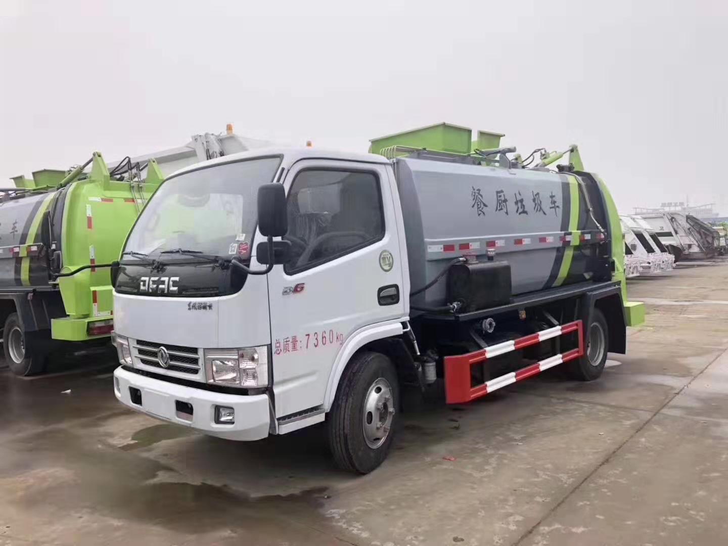 东风多利卡D6方罐餐厨垃圾车